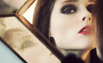 Cinemagraph, woman's eye moving