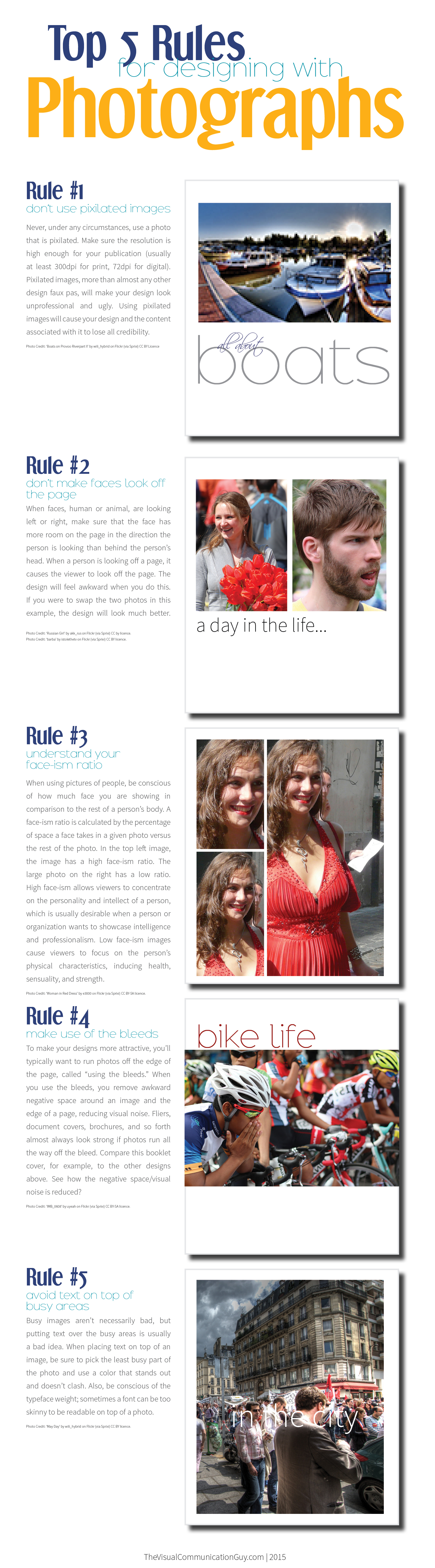 Top 5 Rules for Designing with Photographs